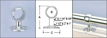 Railing Brackets Straight Support