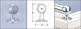 Railing Brackets Straight Support