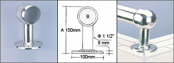 Railing Brackets Straight Support